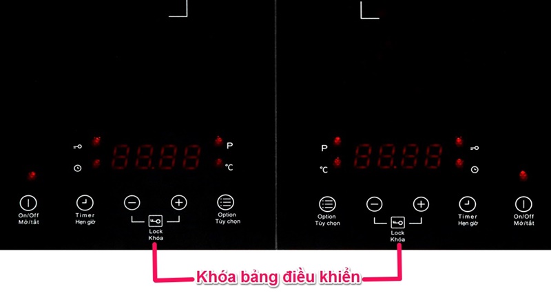 Trang bị khóa bảng điều khiển tiện dụng - Bếp từ đôi TEKA DS3502-P KG
