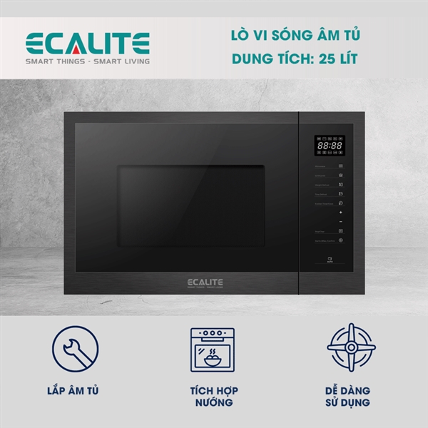 Lò vi sóng âm tủ Ecalite EMW-2560JB