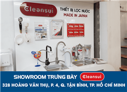 Showroom Bếp XANH - Trưng bày sản phẩm máy lọc nước Mitsubishi Cleansui chính hãng