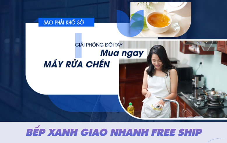 Sự tiện lợi của máy rửa chén