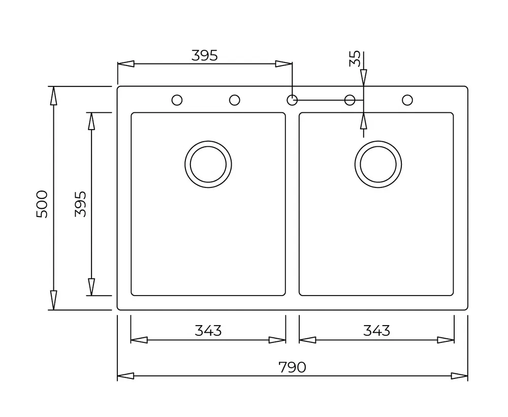 Chậu đá Teka ForSquare 2B 790 TG Đen ảnh 3