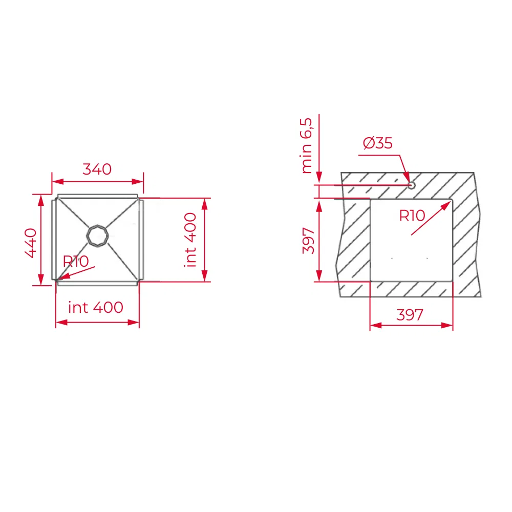 Chậu rửa Teka Bex Linea 40.40 ảnh 3