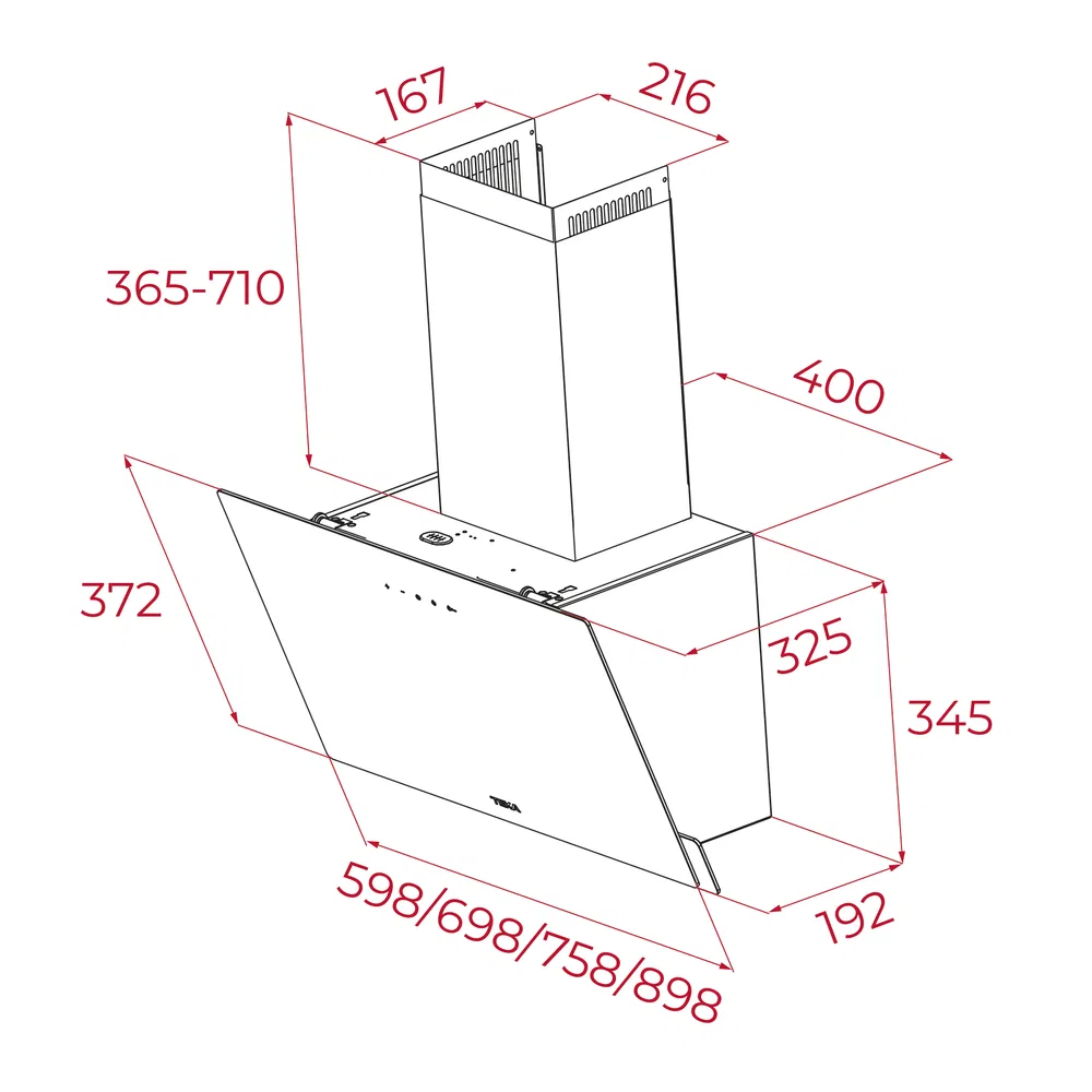 Máy hút mùi Teka DVN 77050 TTC BK ảnh 6