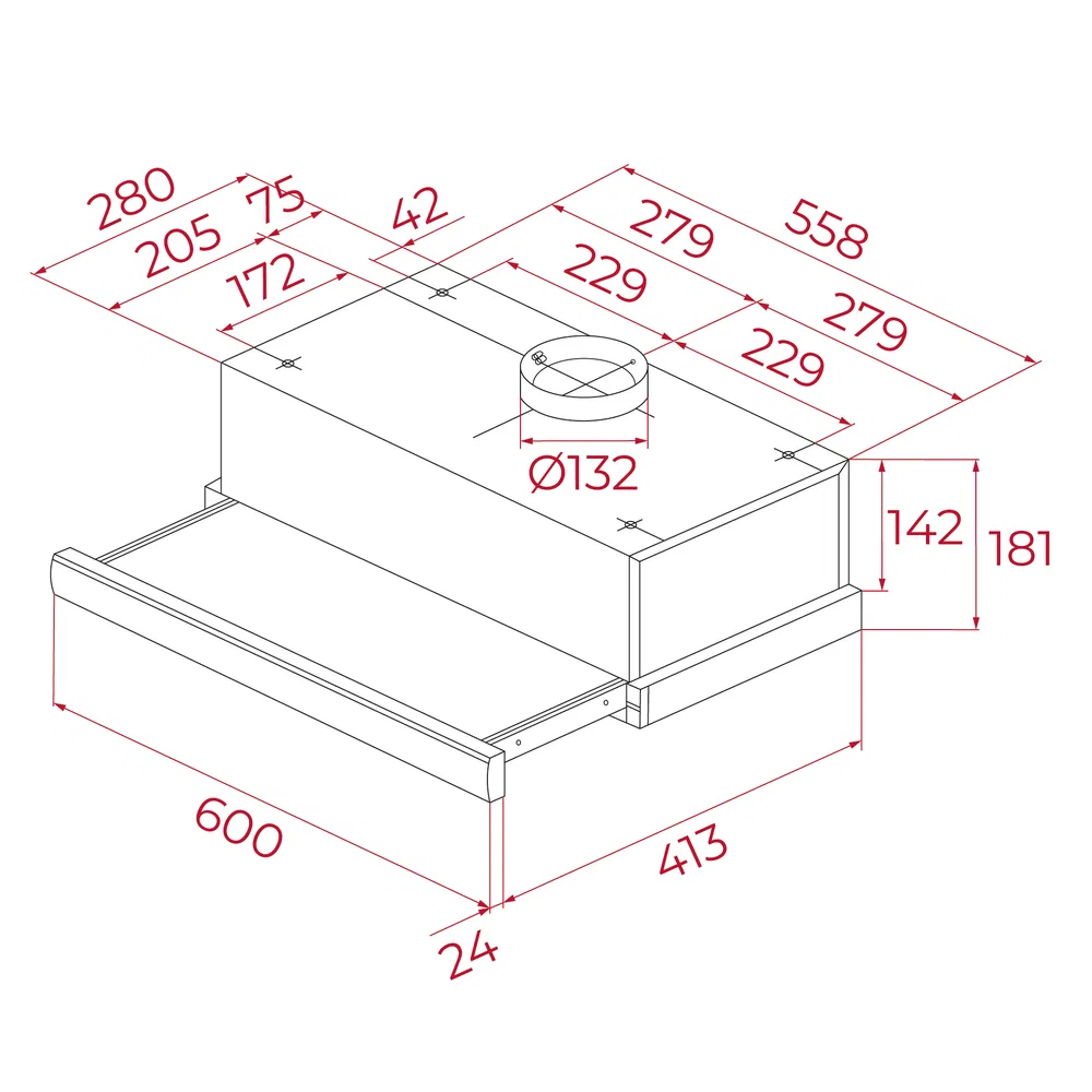 Máy hút mùi Teka TL 6310 Thép không gỉ ảnh 3