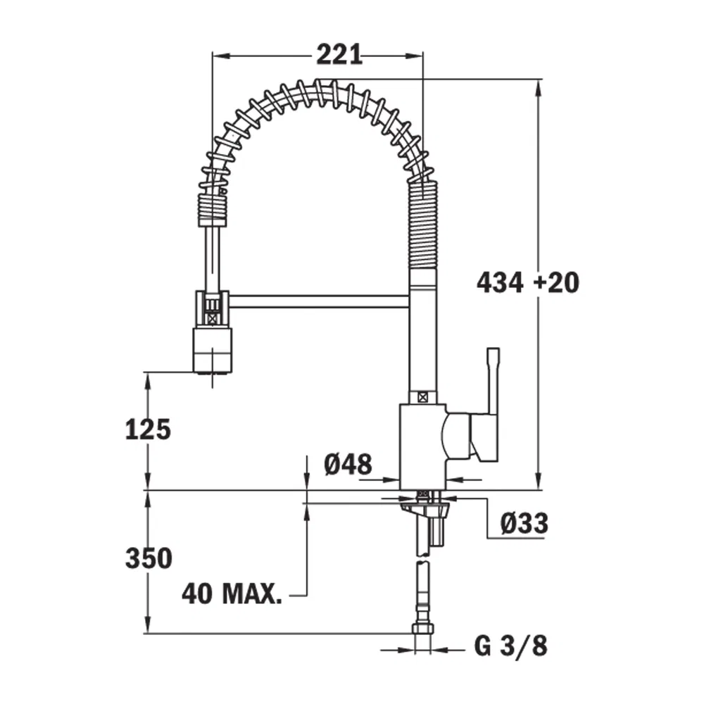 Vòi rửa Teka ARK 937 ảnh 2