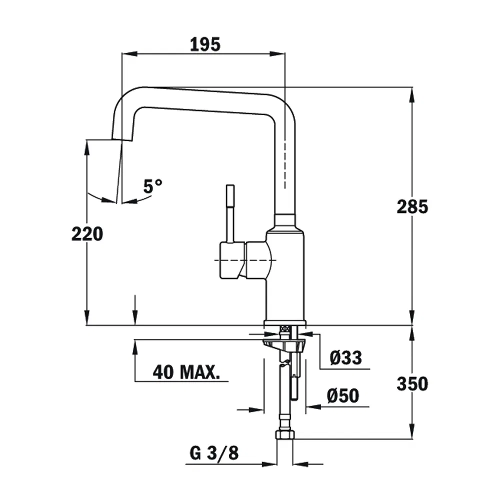 Vòi rửa Teka Frame ảnh 2