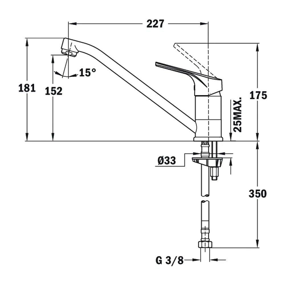Vòi rửa Teka MTP 913 ảnh 2