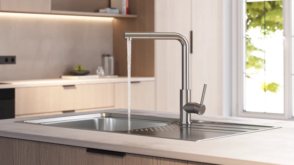 Vòi rửa Teka UNI 9331 Thép không gỉ ảnh 8