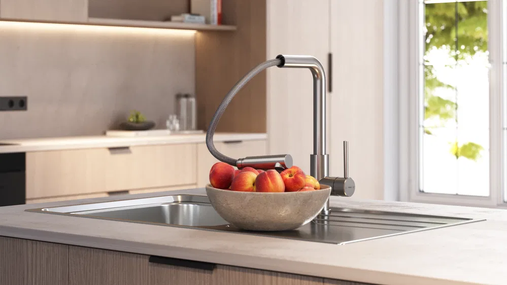 Vòi rửa Teka UNI 9331 Thép không gỉ ảnh 9